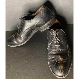 Allen Edmonds Chester Wingtip Black 1903 Leather Shoes Oxford Mens 9.5 D USA